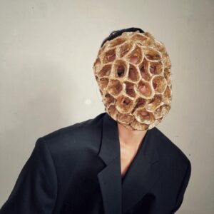 Gothic Style Golden mask with holes