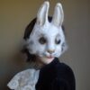Halloween mask papier mache bunny mask rabbit mask - Image 4