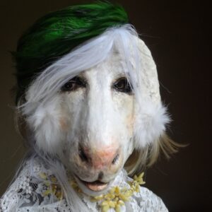 Sweetest Thing Paper mache goat mask goat costume