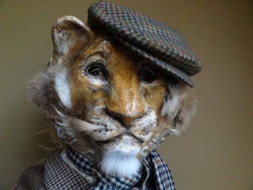 Stunning Paper Mache lion head - Image 3
