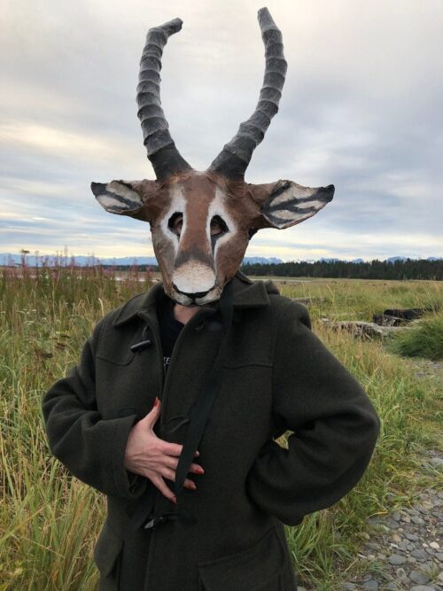 Halloween Custom Gazelle Mask - Image 4