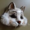 True Romance Paper mache White cat mask cat costume Kitty mask