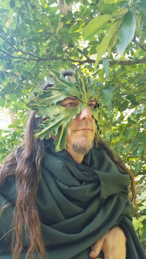 Realistic White Oak Green Leaf Mask - Image 4