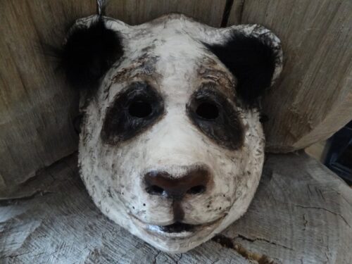 Halloween panda mask