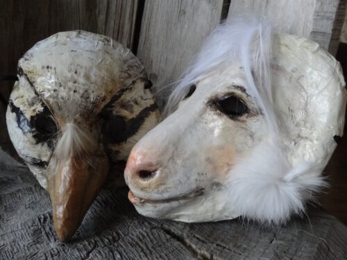 Sweetest Thing Paper mache goat mask goat costume - Image 4