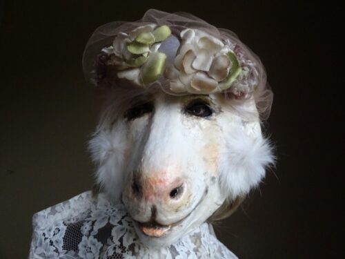 Sweetest Thing Paper mache goat mask goat costume - Image 2