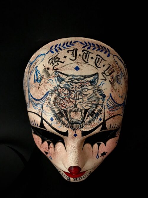 Pierrot Venetian Clown mask For Halloween and events - Image 6