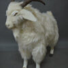 Enchanting Standing White Goat Sculpture for Your Space - Image 4