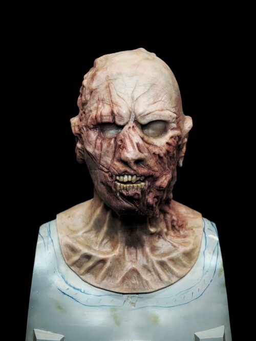 silicone zombie-bitten undead monster horror mask - Image 10