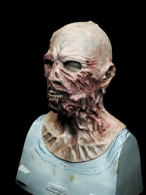 silicone zombie-bitten undead monster horror mask