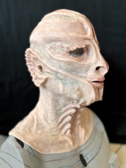 Alien albino tortured full silicone mask