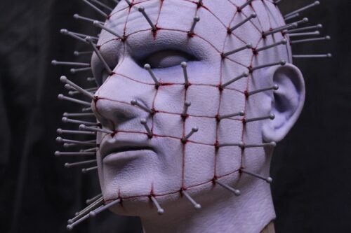 Frightful Pinhead Hellraiser Silicone horror mask - Image 3