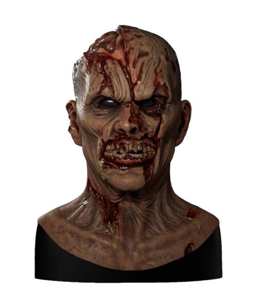 Frightful Realistic Zombie Horror Mask - Image 4