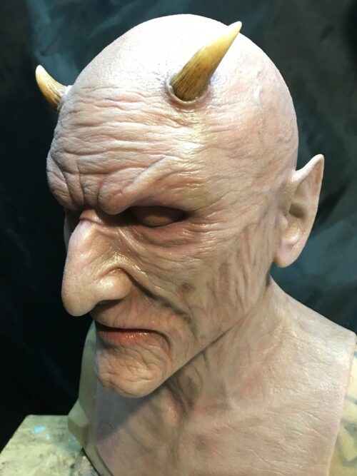 Fearsome Silicone Demon (Satan) Horror Mask - Image 3