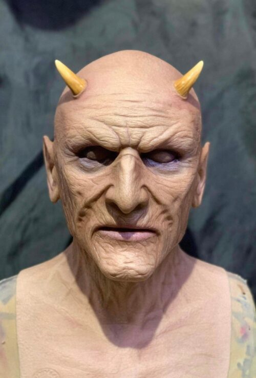 Fearsome Silicone Demon (Satan) Horror Mask