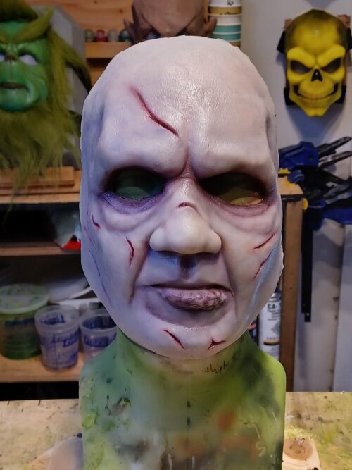 Dreadful Exorcist Silicone Face Mask | Soft and Form-Fitting - Image 4
