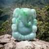 Imperial Lord Ganesha burmese jade figurine - Image 3