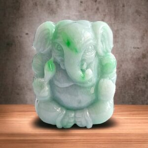 Imperial Lord Ganesha burmese jade figurine3
