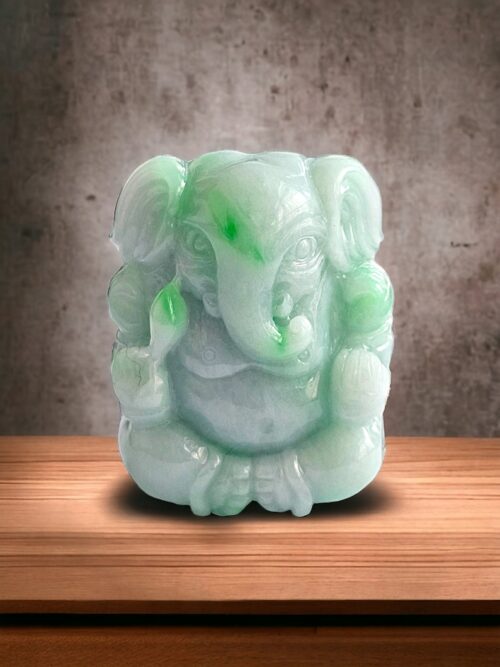 Imperial Lord Ganesha burmese jade figurine3