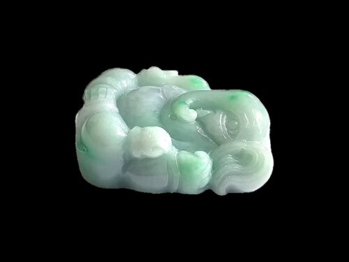 Imperial Lord Ganesha burmese jade figurine - Image 7