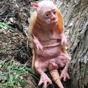 Silicone Armadillo Hybrid Man Sculpture