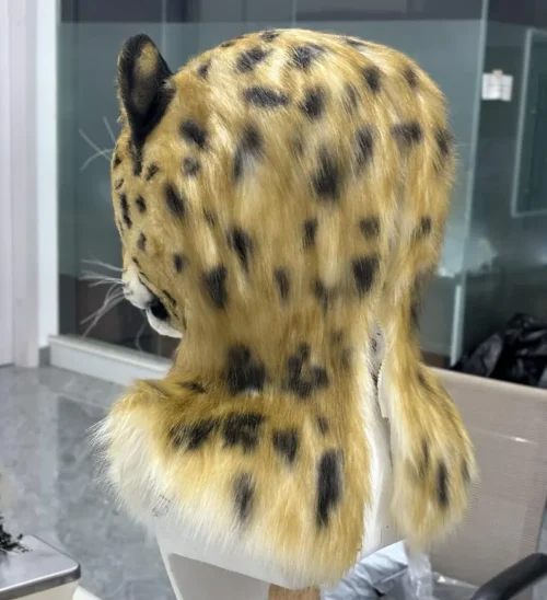 Realistic leopard fursuit head - Image 3