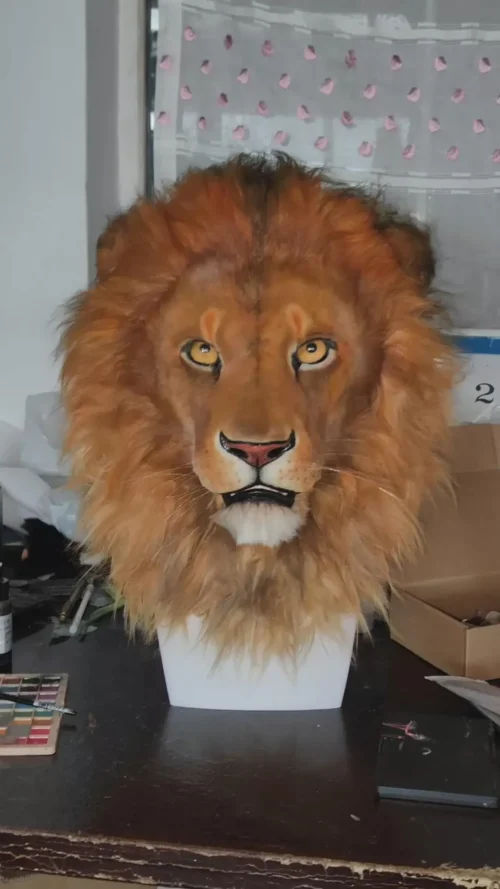 White Lion Latex Mask - Image 4
