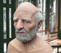Life-Like Elderly Silicone Mask