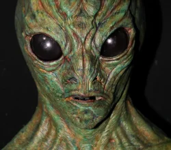 Grey Arcadian Alien Mask.