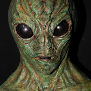 Grey Arcadian Alien Mask.