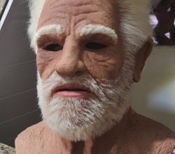 Realistic old man mask