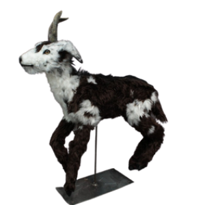 Black And White Goat sculpture