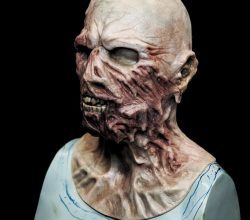 silicone zombie-bitten undead monster horror mask