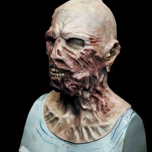 silicone zombie-bitten undead monster horror mask