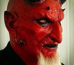 Sinister Silicone Krampus horror Mask
