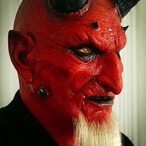 Sinister Silicone Krampus horror Mask